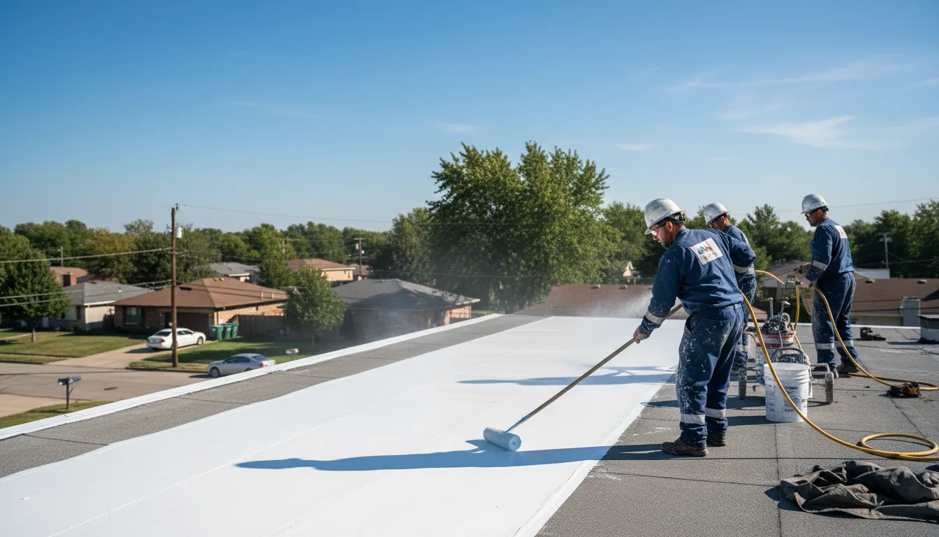 Commercial roof coating in Heth, AR near me